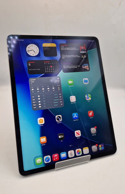 Apple iPad Pro 12.9 5th generation M1 chip 128GB grey WiFi tablet unboxed (93% batt health)