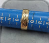 9ct Gold Patterned Band size "P"