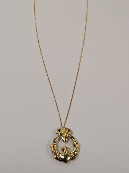 9ct Gold Cladder Pendant & Neklace