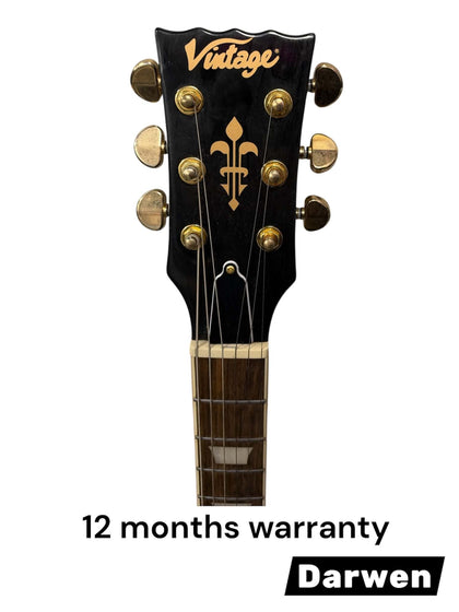 Vintage V1003BB ReIssued in Boulevard Black with gold hardware
