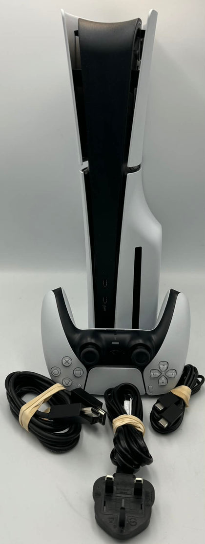 Playstation 5 Slim Console, 1TB, White, Unboxed with controller