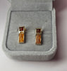 14ct yellow gold earrings with stones