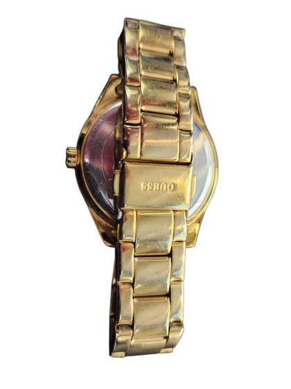 Guess Ladies Glitter Girl Gold Tone Watch W0987L2