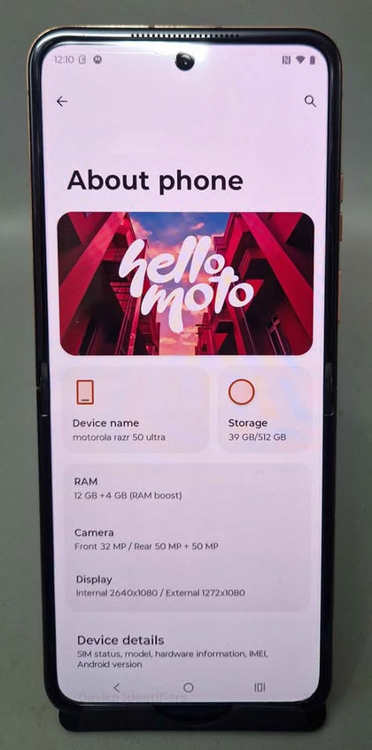 Motorola Moto Razr 50 Ultra (12GB+512GB) Peach Fuzz, Boxed