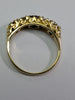 18ct Gold Diamond & Black Stone Ring - Size J