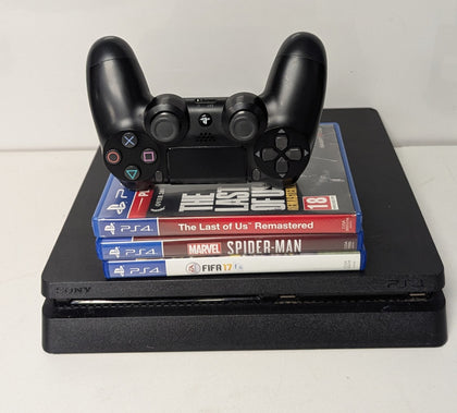 Sony Playstation 4 500GB Slim Console & 3 Games