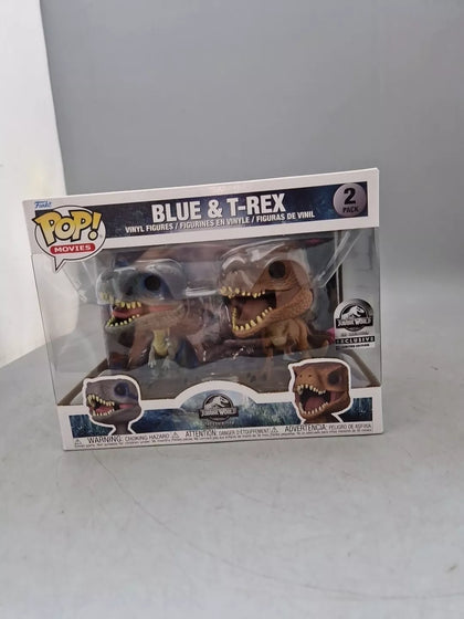 Funko POP Figure [2 Pack] Blue & T-Rex - Jurassic World Exhibition Limited Ed