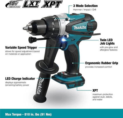 Makita DHP458 Combi Hammer Drill