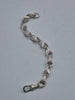 925 Sterling Silver Large Patterned Tulip Bracelet - 9" Long - 38.04 Grams *BRAND NEW*