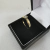 9k Gold Ring, with Diamond, 375 Hallmarked, 2.3Grams, Size: Q (Box Included)