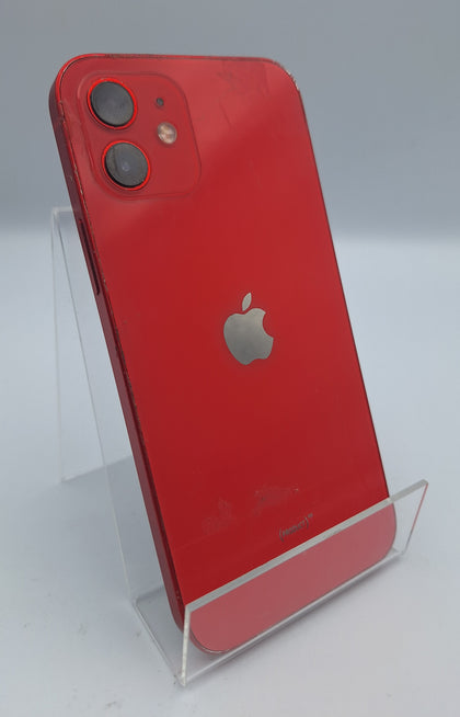 Apple iPhone 12 128GB unlocked unboxed smartphone red..FULL 3rd party screen replacement & FULL 3rd party battery replacement. Wireless charging ONLY