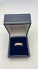 9CT white gold ring - Size N