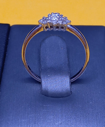 9ct White Gold Ring 1.6g Size-O