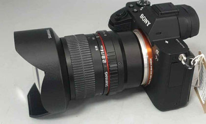 Sony alpha A7 II 24M, with Samyang 14mm f2.8 ED IF UMC (Sony) lens..