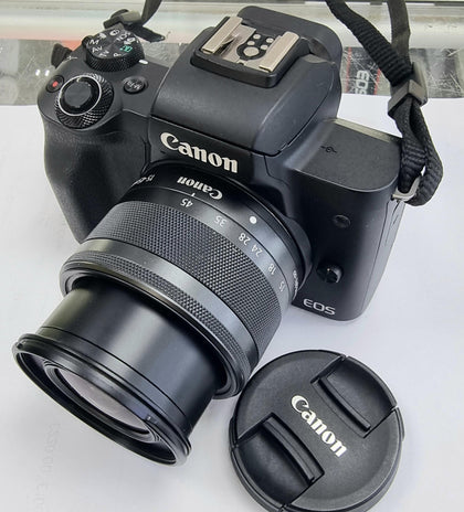 Canon EOS M50 Compact System Camera with EF-M 15-45 mm f/3.5-6.3 IS STM