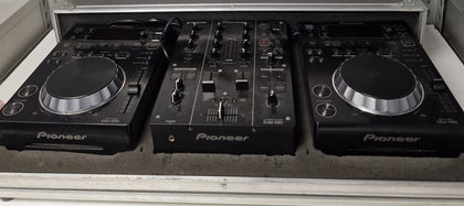 Pioneer CDJ 350 Pair & DJM-350 Mixer With Flight Case