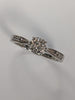 9ct white gold diamond ring