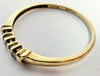 9ct yellow gold and diamond ring size V