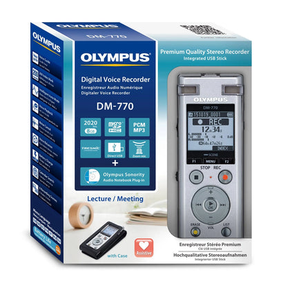Olympus DM 770 Digital Voice Recorder LEYLAND STORE