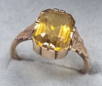 14ct Gold Citrine Ring 