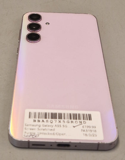 Samsung Galaxy A55 5G Dual Sim 8GB+128GB Awesome Lilac, Unlocked