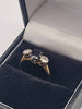 Classic 18CT Yellow Gold Triolgy Ring With CZ Stones - 2.87 Grams - Size M