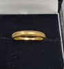 22ct Yellow Gold Band Ring - 3.9G - Size M - Hallmarked