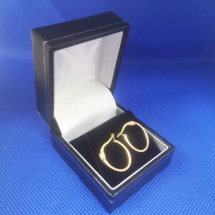 9ct Small Gold Hoop Earrings (375 Hallmarked & Tested) Weight: 1.6 Grams Box Included