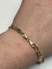 9CT GOLD CURB CHAIN/BRACELET APPROX 8.5"