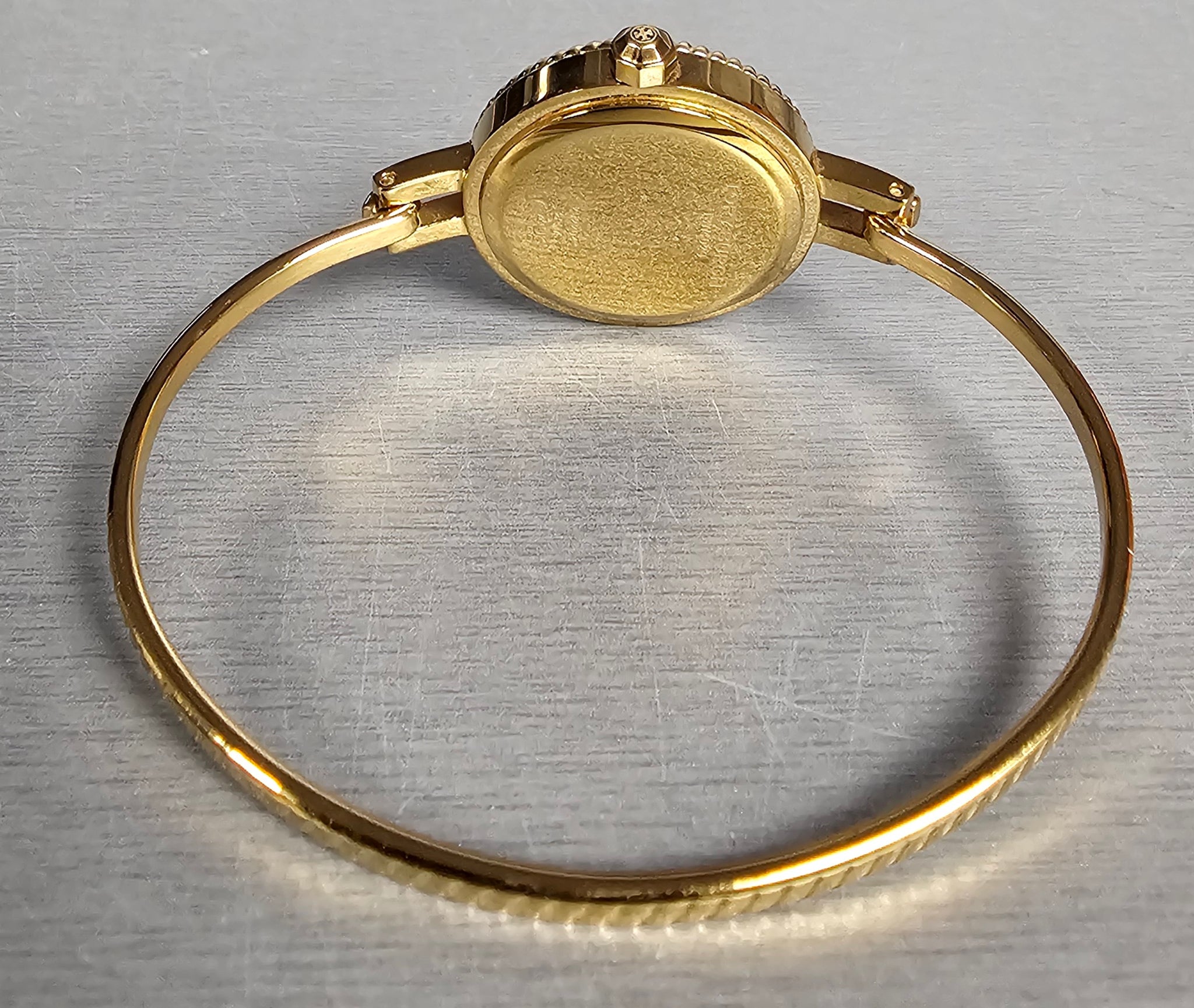 Tory Burch TBW4029 Reva Gold Stainless Steel Bangle Strap Women