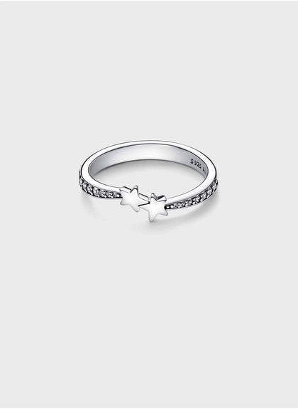 Pandora Shooting Stars Sparkling Ring - Size-I