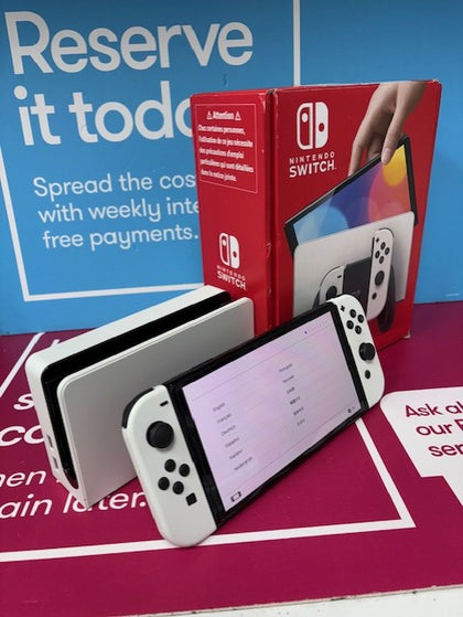 NINTENDO SWITCH OLED WHITE 64GB SSD BOXED