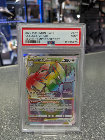 PSA Graded Pokémon Card  Lugia VStar Mint 9