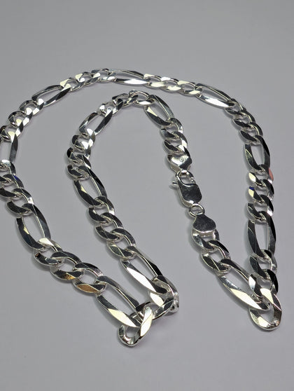 Brand New Silver Figaro Chain