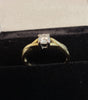 18CT - Yellow Gold Ring With Diamond - Size J - 2.64g