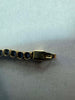 3.09g 14ct Blue Stone Gold bracelet 8" In length 2mm in width