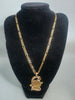9ct/22ct GOLD NECKLACE with a 1982 HALF/SOVEREINE PENDANT 22.6G 18'' in Length (18.6G 9ct-4G 22ct) HM