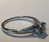Stunning 18CT White Gold Ring With Diamond Stones  - 3.03g - Size M
