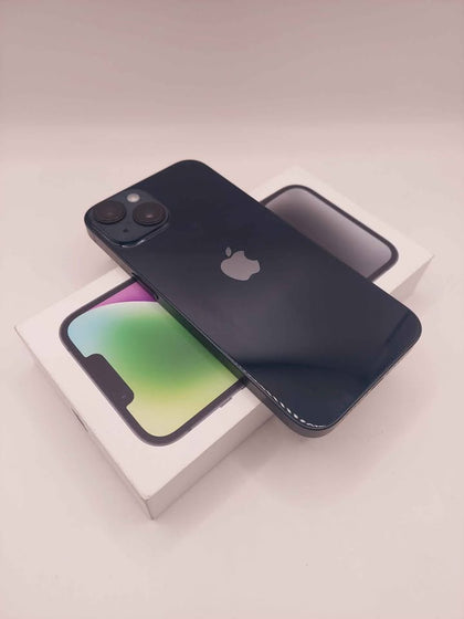 **Like New** Apple iPhone 14, 128GB, 100% Battery Health, Midnight, Unlocked, Boxed