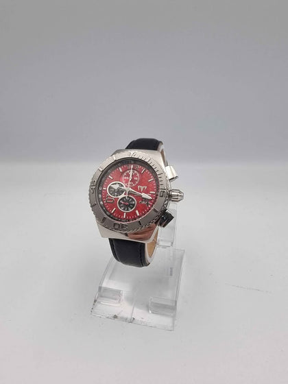 Techomarine Cruise Mens Watch - Chronometer - Quartz Battery - W/ Date - Leather Strap - Unboxed