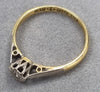 18CT GOLD DIAMOND RING M1/2