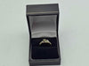9ct Yellow Gold Peridot & CZ Accent Dress Ring – Two-Stone Bypass Design - Size O - 2.19 Grams