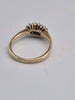 9ct Yellow Gold Cluster Ring With CZ Stones - Size O - 2.43 Grams
