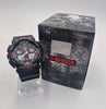 Casio G-Shock GA-100 Men's black and red shock proof digital time zone watch BOXED