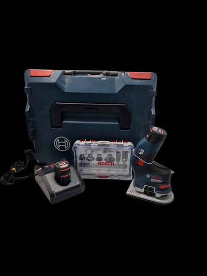 DX Bosch Professional GKF 12V Cordless Edge Router With 2x 3.0ah Batteries & Charger & Bits *BRAND NEW*
