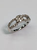 18ct White Gold Diamond Figure Of Eight Ring