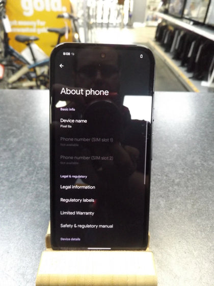 Google Pixel 8A - 128GB - Obsidian Black - Unlocked *FAULTY*