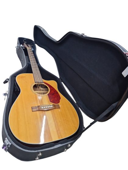 Fender Classic Design Series CC-140SCE Cutaway Concert Acoustic-Electric Guitar with fender hard case