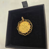 1967 Gold Sovereign Coin Elizabeth II Young Head & 9ct Pendant Mount