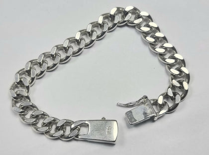 Silver Curb Bracelet 7.5